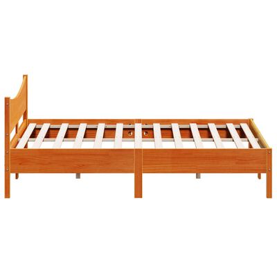 vidaXL Cadre de lit sans matelas cire marron 180x200cm bois pin massif