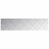 vidaXL Nez de marche Rectangulaire 2 pcs Argent&eacute; 100 x 25 cm Aluminium