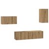 vidaXL Ensemble meuble TV 4 pcs ch&ecirc;ne artisanal 30.5 x 30 x 60 cm