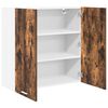 vidaXL Armoire suspendue avec stockage Riga Ch&ecirc;ne fum&eacute; 80 x 31 x 80 cm