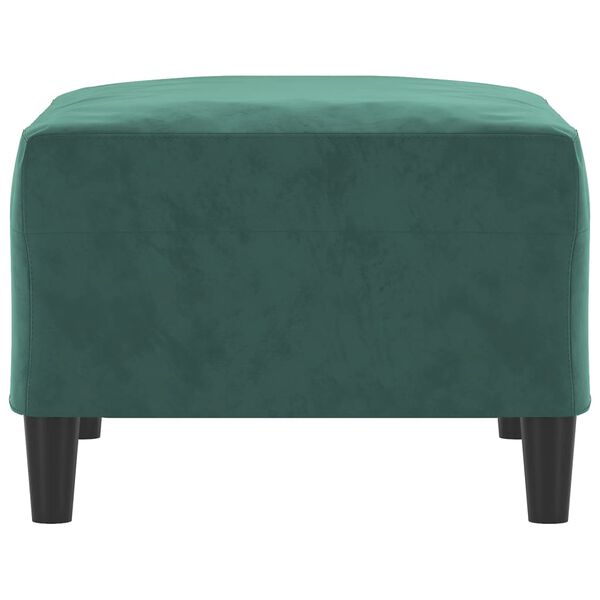 vidaXL Repose-pied Vert fonc&eacute; 70x55x41 cm Velours