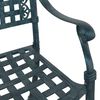 vidaXL Ensemble de tables de jardin 3 pcs Vert Aluminium coul&eacute;