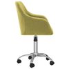 vidaXL Chaise pivotante de bureau Vert Tissu