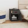 vidaXL Tables de chevet 2 pcs Gris 40x34x55 cm Bois de pin massif