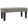 vidaXL Sommier &agrave; lattes de lit et matelas gris clair 120x190cm velours