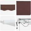 vidaXL Auvent r&eacute;tractable automatique avec LED marron 300x250 cm