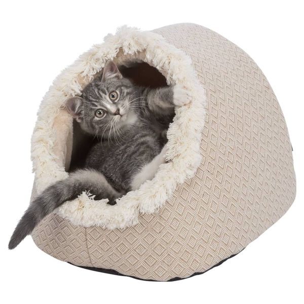 TRIXIE Lit cachette pour animaux de compagnie Boho 35x26x41 cm Beige
