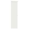 vidaXL Bo&icirc;te de d&eacute;p&ocirc;t de colis Blanc 44.5 x 29 x 110.5 cm Acier