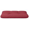vidaXL Coussin de palette rouge bordeaux 80x40x12 cm tissu