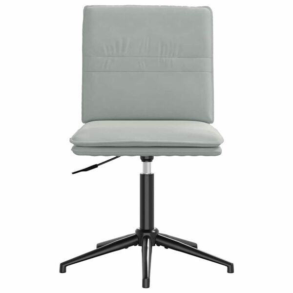 vidaXL Chaises &agrave; manger lot de 6 gris clair velours