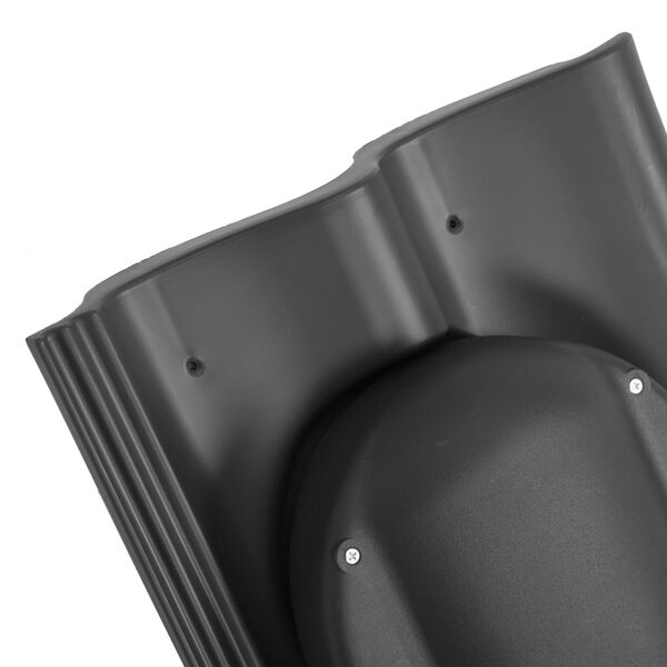 vidaXL Ventilateur de toit plat Noir