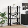 vidaXL &Eacute;tag&egrave;re Ch&ecirc;ne noir 100 x 33,5 x 140 cm Bois d'ing&eacute;nierie