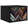 vidaXL Cabinet de chevet mural OMMEN Ch&ecirc;ne noir 36 x 33 x 25 cm