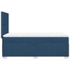 vidaXL Sommier &agrave; lattes de lit avec matelas Bleu 80x200 cm Tissu