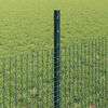 vidaXL Cl&ocirc;ture avec poteau Vert 0,5 x 50 m Acier et PVC