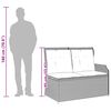 vidaXL Banc de jardin avec coussin Noir et blanc cr&egrave;me polyrotin