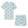 vidaXL Pyjamas &agrave; manches courtes pour enfants bleu clair 128