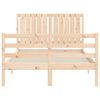 vidaXL Cadre de lit sans matelas bois massif