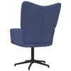 vidaXL Chaise de relaxation Bleu Tissu