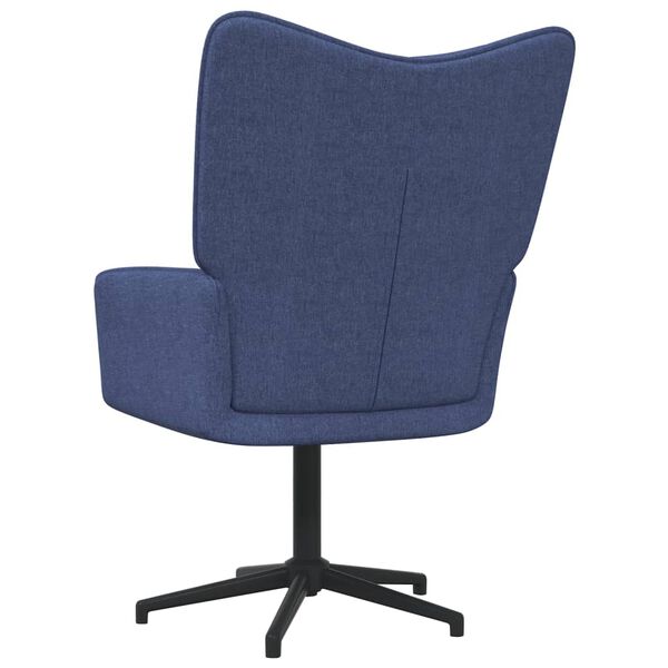 vidaXL Chaise de relaxation Bleu Tissu
