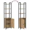 vidaXL Biblioth&egrave;que Ch&ecirc;ne artisanal 40 x 24 x 161 cm Bois d'ing&eacute;nierie