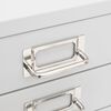 vidaXL Armoire de bureau Gris 28x35x35 cm M&eacute;tal