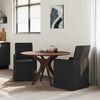 vidaXL Chaises de salle &agrave; manger 2 pcs Noir 57 x 67 x 95 cm tissu