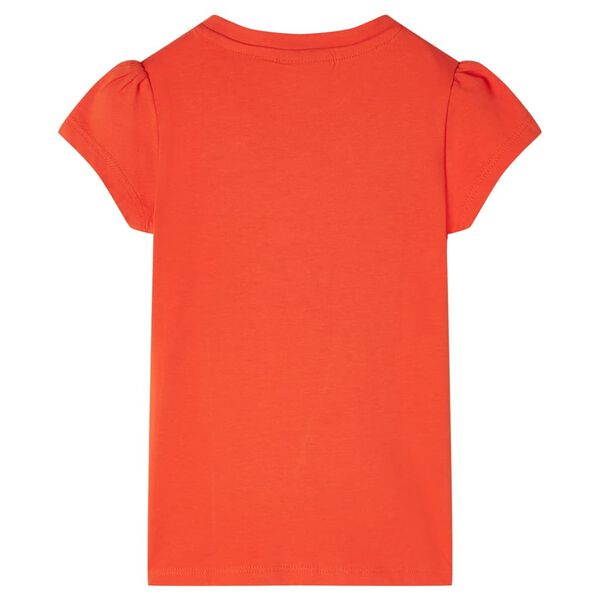 T-shirt pour enfants orange fonc&eacute; 128