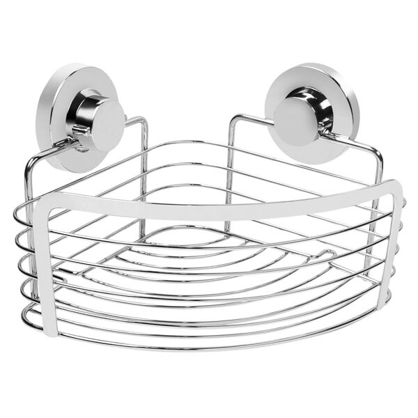 CORNAT &Eacute;tag&egrave;re &agrave; crochets pour salle de bain 3in1 single Chrome