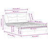 vidaXL Lit avec matelas Hvar noir 160x200 cm similicuir