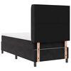 vidaXL Lit &agrave; ressorts avec matelas avec LED Noir 90 x 190 cm Velours