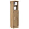 vidaXL Meuble de salle de bain avec porte-rouleau ch&ecirc;ne artisanal