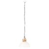 vidaXL Lampe suspendue industrielle Blanc Rond 32 cm E27 Manguier