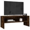 vidaXL Meuble TV Chêne fumé 100x40x40 cm Bois d'ingénierie