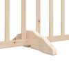 vidaXL Barri&egrave;re pour chiens avec porte pliable 9panneaux bois peuplier