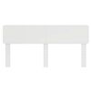 vidaXL T&ecirc;te de lit Blanc 200 cm Bois d'ing&eacute;nierie