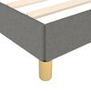vidaXL Cadre de lit sans matelas gris foncé 120x190 cm tissu