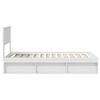 vidaXL Cadre de lit Blanc 100 x 200 cm Bois de pin massif
