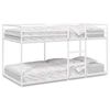vidaXL Lit superpos&eacute; sans matelas blanc 100x190 cm acier