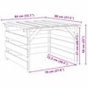 vidaXL Garage pour tondeuse &agrave; gazon Marron 84 x 80 x 56 cm