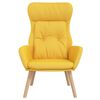 vidaXL Chaise de relaxation Jaune moutarde Tissu