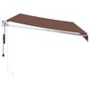 vidaXL Auvent r&eacute;tractable automatique marron 350x250 cm