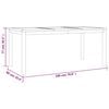vidaXL Ensemble &agrave; manger de jardin 7 pcs Bois de teck solide