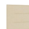 vidaXL Cadre de lit avec t&ecirc;te de lit Cr&egrave;me 200 x 200 cm tissu