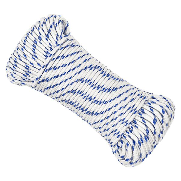 vidaXL Corde de bateau Blanc 3 mm 25 m Polypropyl&egrave;ne