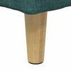 vidaXL Pouf de rangement avec coussin Vert fonc&eacute; 40 x 40 x 45 cm tissu