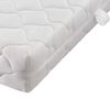 vidaXL Lit de repos avec matelas Blanc M&eacute;tal 90 x 200 cm