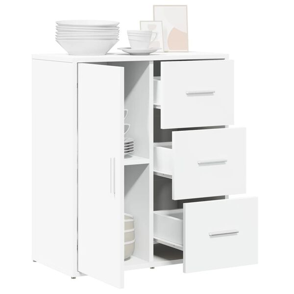 vidaXL Buffet blanc 60x31x70 cm bois d'ing&eacute;nierie