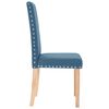 vidaXL Chaises &agrave; manger lot de 2 bleu tissu