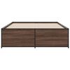 vidaXL Cadre de lit sans matelas ch&ecirc;ne marron 120x190 cm